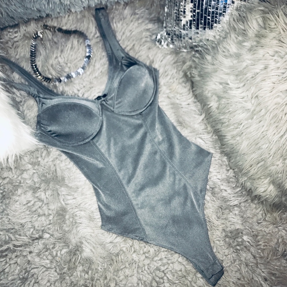 Sexy Grey Bodysuit, New, never used.